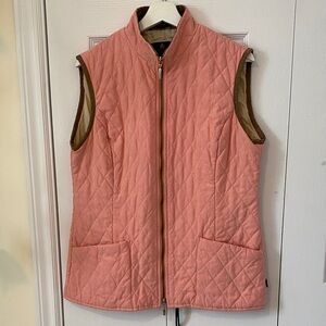 Barbour Shaped Mircofibre Gilet Quilted Vest Full Zip Layering Size 12